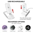 Clip-On Rechargeable Reading Light | https://www.bestnamebadges.com