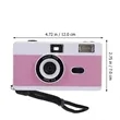 Vintage Reusable Film Camera With Flash | https://www.bestnamebadges.com