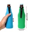 12Oz Insulated Beer Bottle Cooler With Zip | https://www.bestnamebadges.com