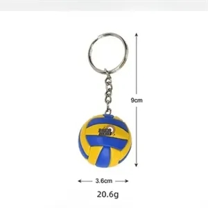 Mini Volleyball Keychain - Sports Fan Gift