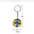 Mini Volleyball Keychain - Sports Fan Gift | https://www.bestnamebadges.com