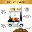 Golf Cart Whiskey Decanter & Glasses Set | https://www.bestnamebadges.com