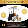 Golf Cart Whiskey Decanter & Glasses Set | https://www.bestnamebadges.com