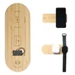 Sleek Walnut & Oak Qi Wireless Charger | https://www.bestnamebadges.com