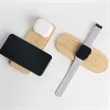 Sleek Walnut & Oak Qi Wireless Charger | https://www.bestnamebadges.com