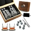 Granite Ice Stone Whiskey Glass Gift Set | https://www.bestnamebadges.com