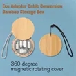 Bamboo Cable Kit With Charging Adapters | https://www.bestnamebadges.com