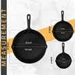 Round Mini Cast Iron Skillet - Compact & Versatile | https://www.bestnamebadges.com