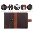 Vintage Distressed Leather Notebook Folio | https://www.bestnamebadges.com