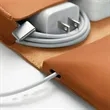 Premium Leather Tech Organizer Travel Case | https://www.bestnamebadges.com