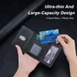 Magnetic Leather Phone Stand Wallet | https://www.bestnamebadges.com