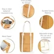 Chic Insulated Wine Tote With Secure Straps | https://www.bestnamebadges.com