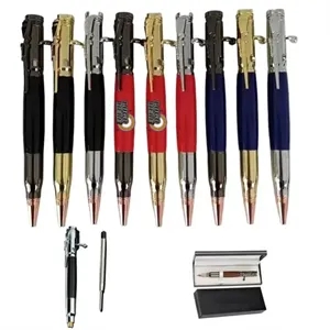 Ebony Brass Bolt-Action Pen Gift Set