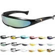 Siamese Futuristic Shield Sunglasses | https://www.bestnamebadges.com