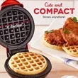 Compact Nonstick Mini Waffle Maker With Light | https://www.bestnamebadges.com