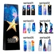 Custom Color Printed Crystal Trophy | https://www.bestnamebadges.com
