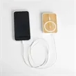 Bamboo Magnetic Wireless Power Bank | https://www.bestnamebadges.com