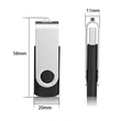 Metal Swivel USB Flash Drive 10-Pack | https://www.bestnamebadges.com