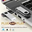 Metal Swivel USB Flash Drive 10-Pack | https://www.bestnamebadges.com