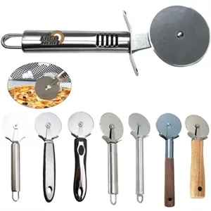 Stainless Steel Pizza Cutter With Grip & Safety Guard