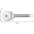 Stainless Steel Pizza Cutter With Grip & Safety Guard | https://www.bestnamebadges.com