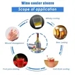 Instant Chill Wine Bottle Cooler | https://www.bestnamebadges.com