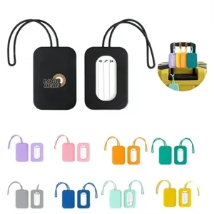 Sleek Silicone Luggage Tag With ID Card Slot