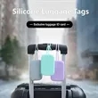 Sleek Silicone Luggage Tag With ID Card Slot | https://www.bestnamebadges.com