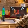Blue Rocket Rainbow LED Lava Lamp | https://www.bestnamebadges.com