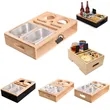 Bamboo Clip-On Couch Caddy With Snack Tray | https://www.bestnamebadges.com