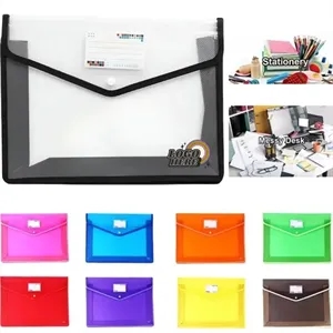 A4 Snap-Close Expandable Plastic Document Folder