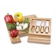 Stylish Bamboo Cheese Board & Knife Set With Drawer | https://www.bestnamebadges.com