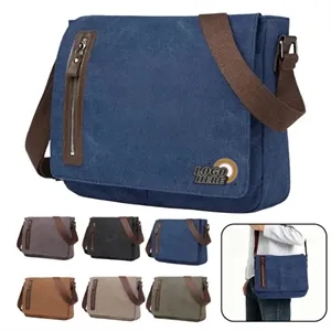 Retro Canvas Messenger Bag