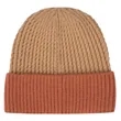 Unisex Custom Logo Two Tone Cuffed Knit Beanie Cap | https://www.bestnamebadges.com