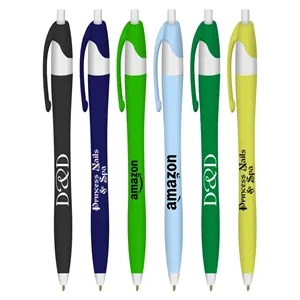 Union Printed, "Elegant" Clicker Pen - Colored Barrels