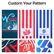400GSM Custom Beach Towel With Full Color Print | https://www.bestnamebadges.com