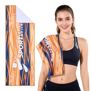 400GSM Custom Full Color Sports Sweat Towel 12" X 36"