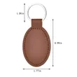 Handmade Portable Leather Keychain | https://www.bestnamebadges.com