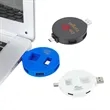 Quad 4-Port USB-C & USB-A Hub with Recycled ABS Case | https://www.bestnamebadges.com