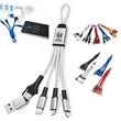 Multi-Interface Portable Corporate Keychain 3-in-1 Charging | https://www.bestnamebadges.com