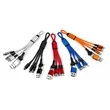 Multi-Interface Portable Corporate Keychain 3-in-1 Charging | https://www.bestnamebadges.com