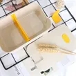 Wheat Straw Lunch Bento Box Set with Phone Stand | https://www.bestnamebadges.com