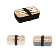 Bamboo Lid Straw Bento Box Set With Tableware | https://www.bestnamebadges.com