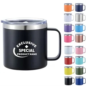 14 oz. Stainless Steel Insulated Handle Mug