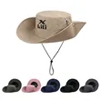 Foladable Wide Brim Sun Visor Bucket Hat W/ Adjustable Strap | https://www.bestnamebadges.com
