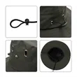 Foladable Wide Brim Sun Visor Bucket Hat W/ Adjustable Strap | https://www.bestnamebadges.com