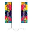 15' Rectangle Flag Kit- 2 Sided With Premier X-Base | https://www.bestnamebadges.com