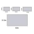 63" x 31" Extra Large Custom Microfiber Beach Sports Towel | https://www.bestnamebadges.com