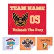 400GSM Custom Sublimated Poly Cotton Rally Towel 15" X 18" | https://www.bestnamebadges.com