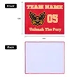 400GSM Custom Sublimated Poly Cotton Rally Towel 15" X 18" | https://www.bestnamebadges.com